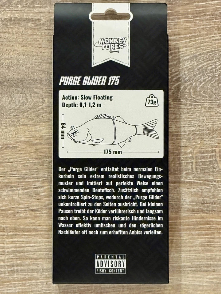 Monkey Lures Purge Glider 175 Dead Zander Halloween Edition - Bild 2 von 2