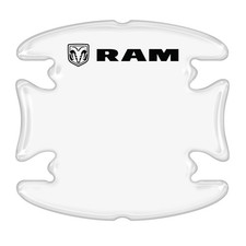 Ram Logo Universal Car Door Handle Cup Protector Clear Decal Sticker