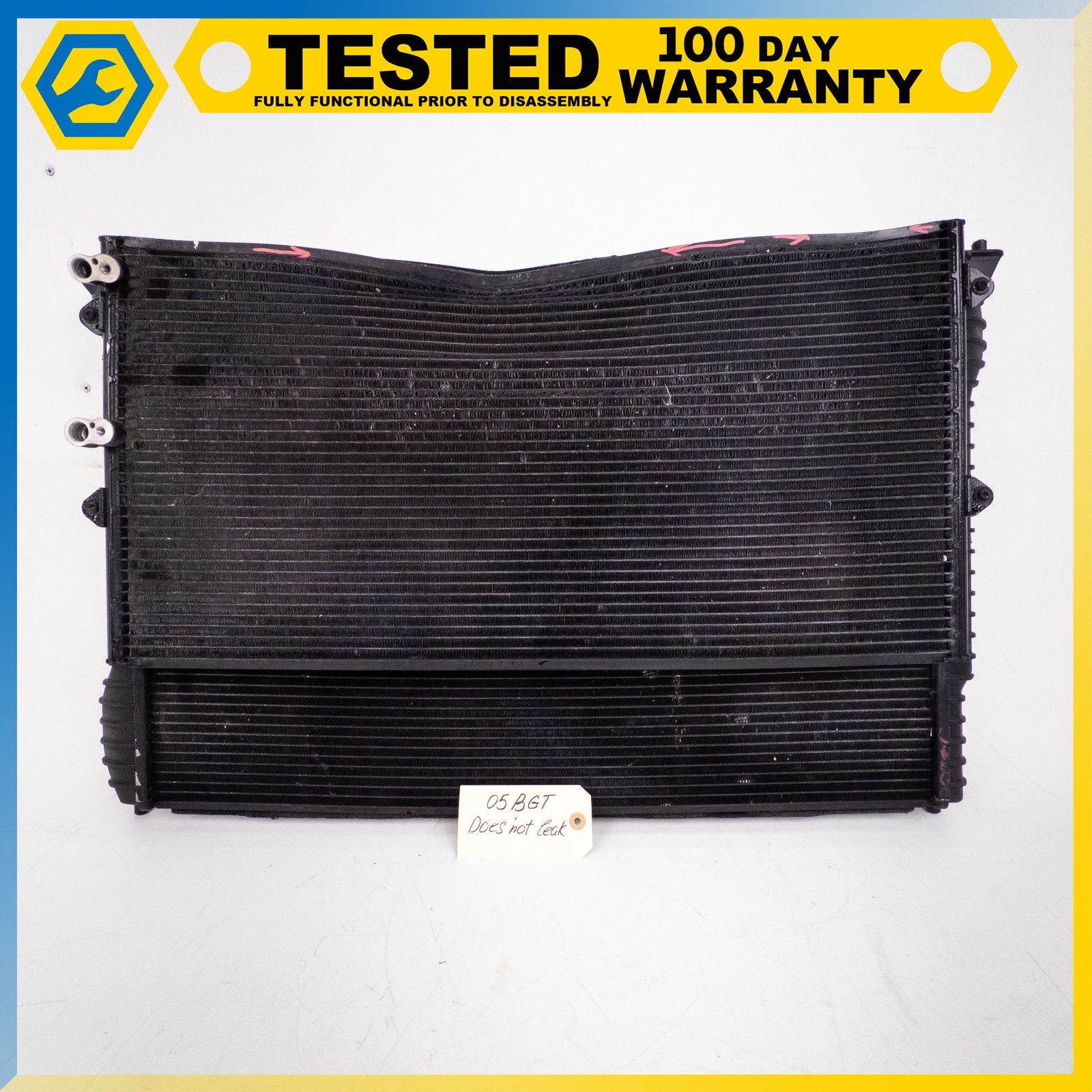 03-13 BENTLEY CONTINENTAL GT FLYING SPUR ENGINE COOLING RADIATOR AC CONDENSER OE