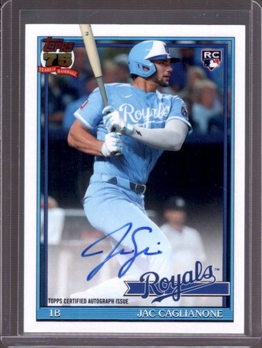 Jac Caglianone #91B2-JCA 2026 Topps Series 2 1991 Autograph card