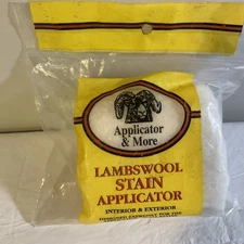NEW Lambswool Handle Stain Applicator & More 4"x5" 44600 Painting