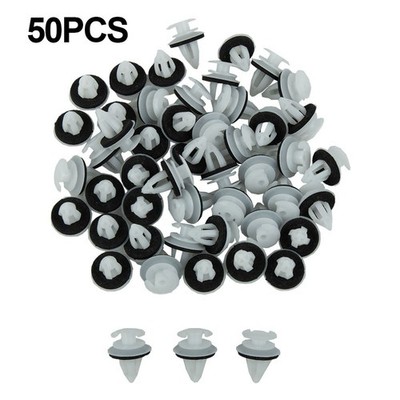 Kunststoff Fastener Clips Wei? Innen Auto Panel Befestigung Push pins Pack
