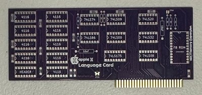 Apple II / II Plus Language Card PCB - 16K RAM Expansion Board | eBay