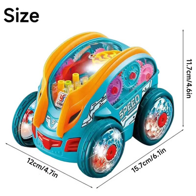 Electric Rotating Car 3D Luminous Music Car Automatic Special Music Light Toy Ca