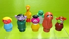 VTG 1973 Little People Sesame Street Lot of 7 Snuffy Ex Cond Figure Fisher Price