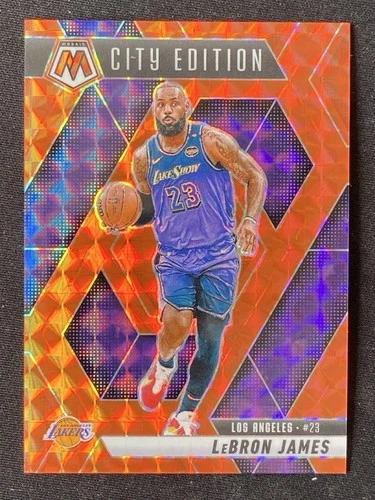 Lebron James 2024-25 Panini Mosaic City Edition Orange Mosaic /249 #286