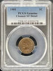 1901 Indian Cent XF Details PCGS (#PA41830178)