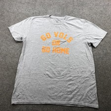 Tennessee Volunteers Shirt Womens Large Gray NCAA Football Go Vols Tee College