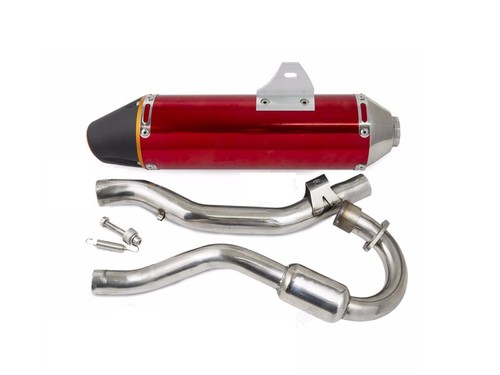 38mm RED Full Exhaust Muffler Pipe System For Honda CRF150F CRF230F 2003-2016 - Picture 2 of 6