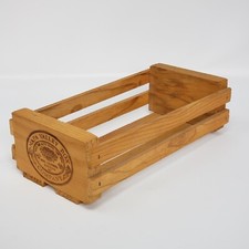 Vintage Napa Valley 12 Cassette Tape Wooden Storage Box WINGED WHEEL Label