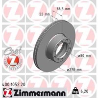 Zimmermann 2X Bremsscheibe Vorne Ø278 Mm FüR Mercedes-Benz Sl R107 280 350 C107