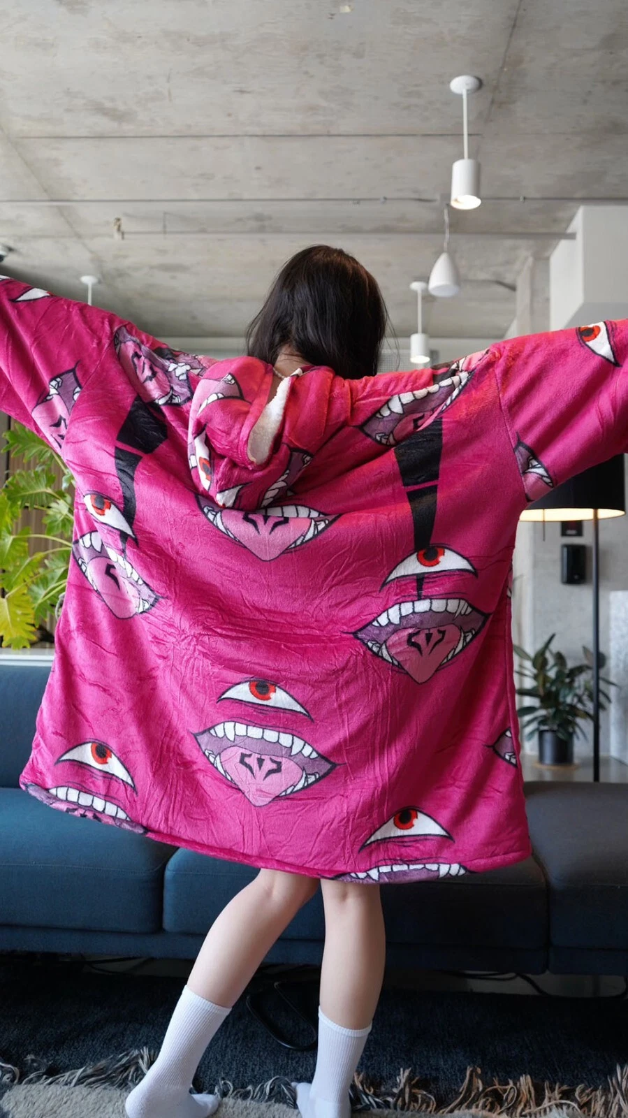 Ryomen Sukuna Jujutsu Satoru Oversized Blanket Hoodie