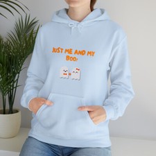 Sudadera con Capucha Just Me And My Boo Halloween - Parejas Disfraz Espeluznante Sudadera Unisex