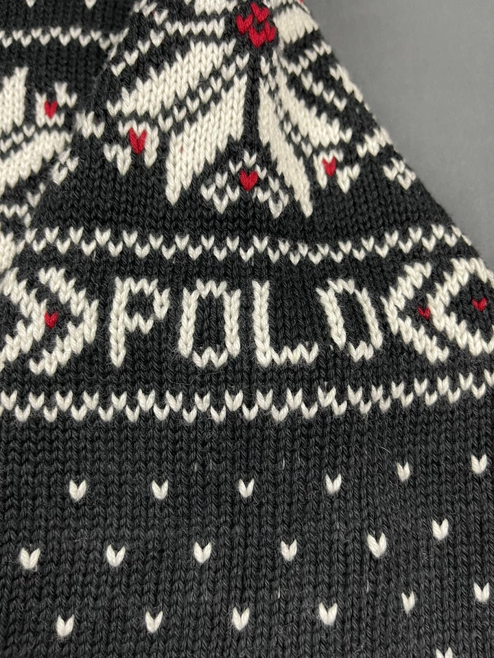 Polo Ralph Lauren Navidad Cárdigan Tejido Suéter Fair Isle 2XLT Algodón Cachemira Foto 4 de 4