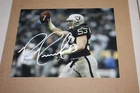 OAKLAND RAIDERS BILL ROMANOWSKI #53 SIGNED 8X10 PHOTO 4X SB CHAMPION BALL POSE