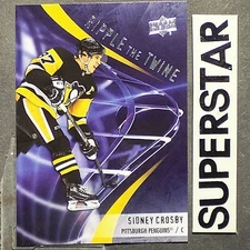 SIDNEY CROSBY  2020/21 Upper Deck Ripple the Twine #RT-8  Pittsburgh Penguins  .