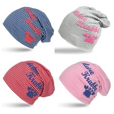 Sonia Originelli Toddler Beanie Hat Baby "Little Crab" Maritime Stripe.