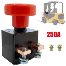 250A 12-220V Battery Isolator Kill Master Switch Push Pull Button Emergency Stop