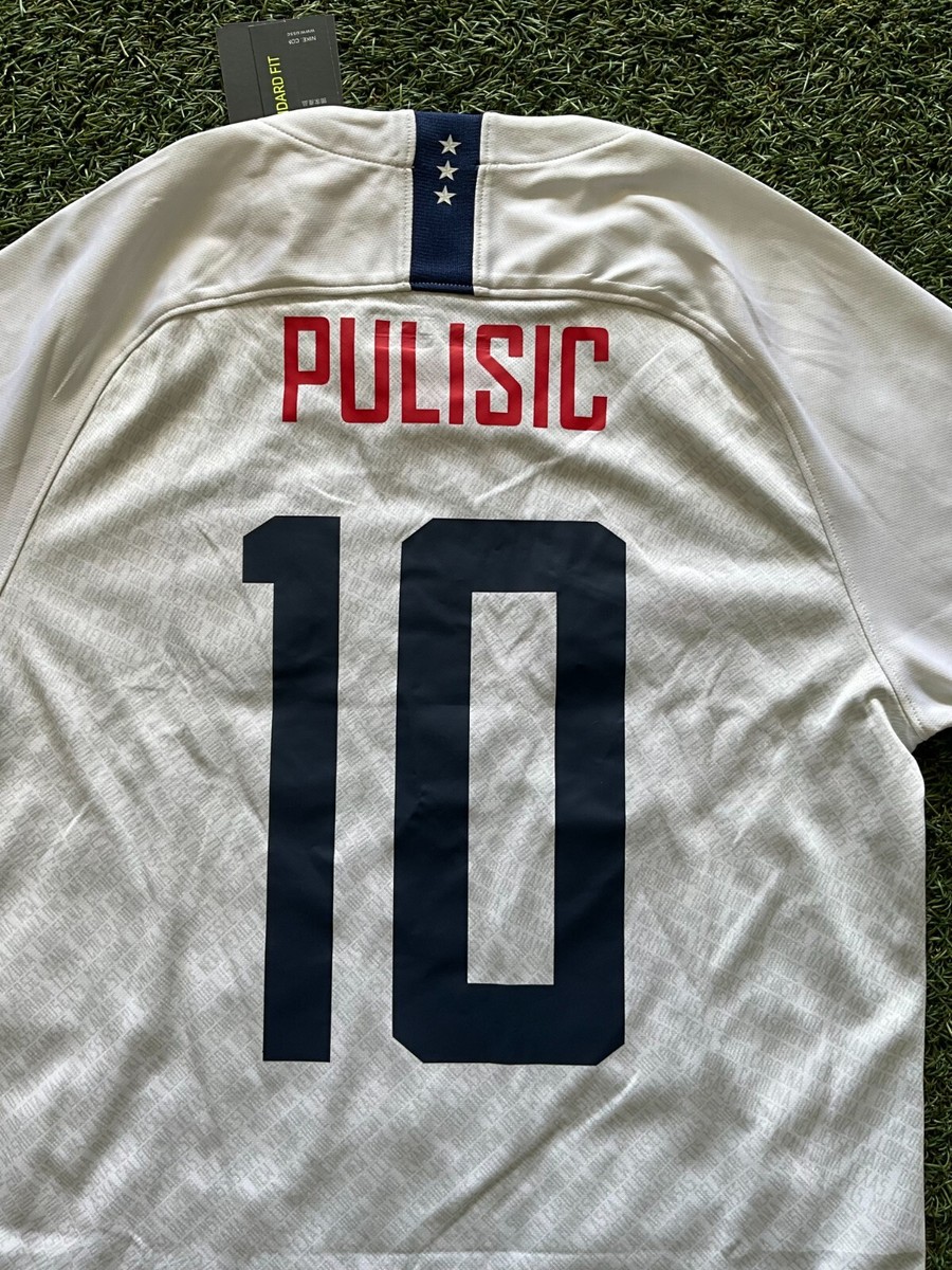 Nike USA Women's Team Men's Home Jersey 2019 Legend Pulisic #10
