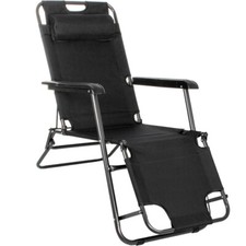 Sedia sdraio per spiaggia giardino mare pieghevole lettino prendisole cuscino