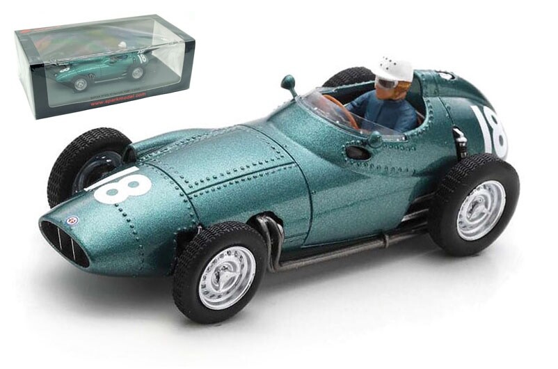 Spark S5732 BRM P25 #18 French GP 1958 - Maurice Trintignant 1/43 Scale