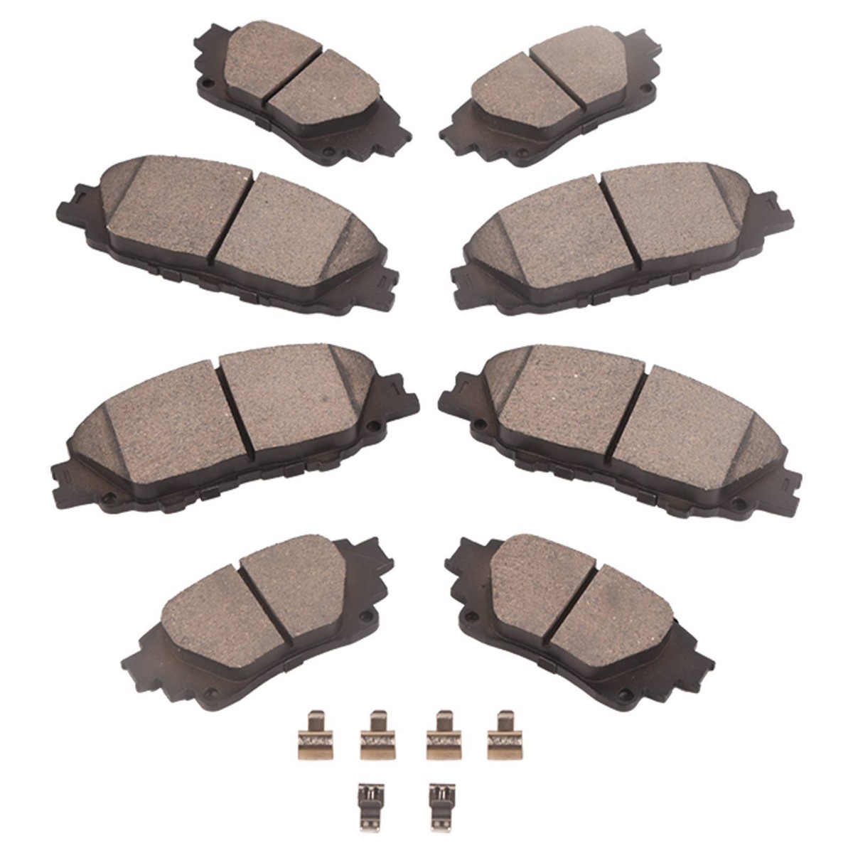 8pcs Front and Rear Ceramic Brake Pads For Toyota Corolla 2020