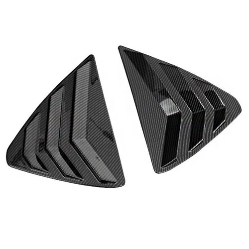 Rear Window Carbon Fiber Vent Shutter Louver Cover Trim For Mazda CX-5 2017-22 - Picture 2 of 9