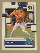 2022 Donruss Baseball Base Rated Rookies #62 Jose Siri - Houston Astros