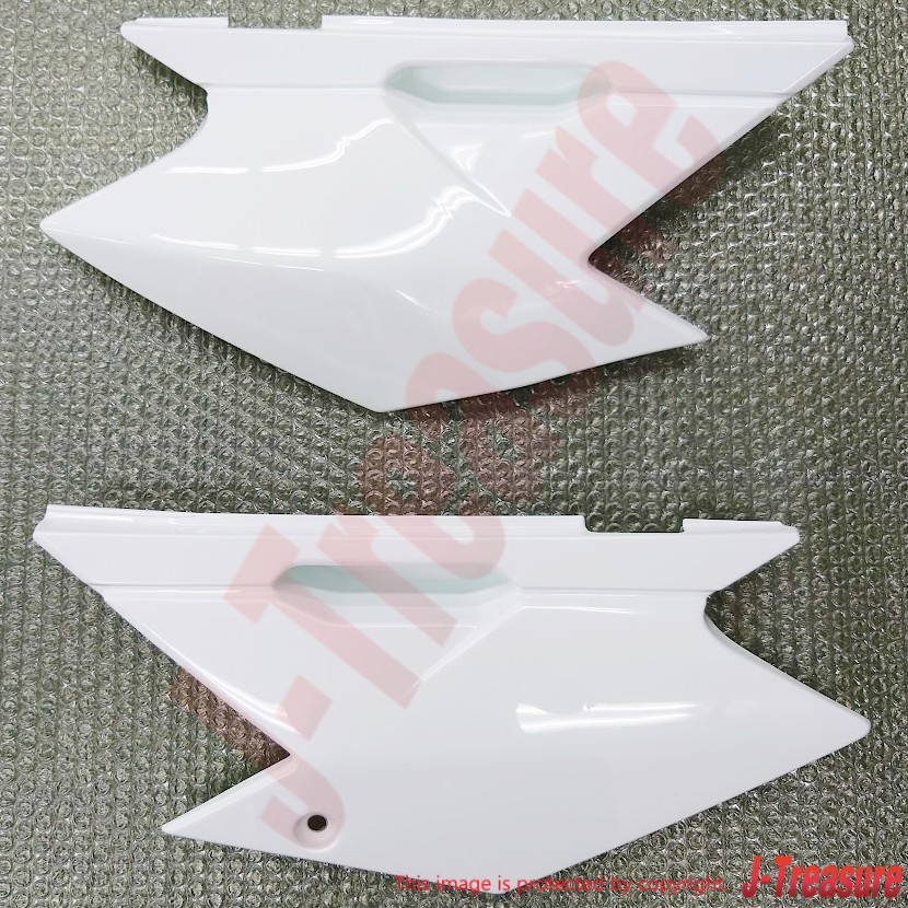 KAWASAKI KLX140 08-24 Genuine Rear Side Cover B.WHITE RH & LH Set