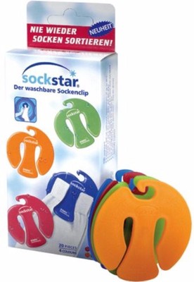 SOCKSTAR SOCK CLIPS SOCK CLIPS 20 pieces in the Basic Line edition