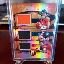 2019 Panini Gold Standard #79/199 Drew Lock Ryan Finley Will Grier Rookie RC