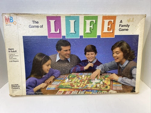 VTG Game of Life Board Game by Milton Bradley 1985 Complete