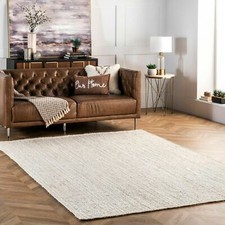 nuLOOM Handmade Casual Off-White Natural Brai...