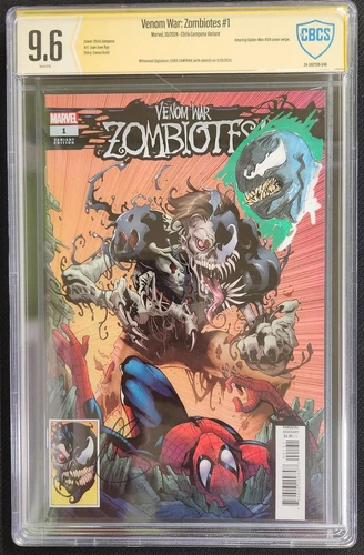 Venom War Zombiotes #1 Marvel 2024 CBCS 9.6  Chris Campana w/remark Graded
