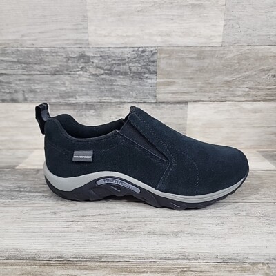 Merrell Jungle Moc Kids Slip On Shoes Sz 3.5 Black Suede NWOB NEW