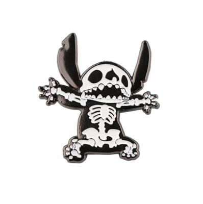 Stitch Skeleton Black Lilo and Stitch Movie Cartoon Character Enamel Metal Pin