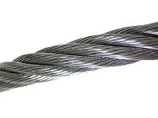 3/8" Steel Aircraft Cable - Premium 7 x 19 Rigging Wire 0.375" Diameter