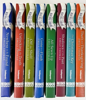 Lot of 8  Secrets of the Blue Hill Library Mystery HC Books Guideposts Thomas, E