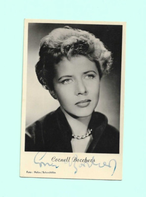 Cornell Borchers Autogrammkarte 9x14 original Autogramm