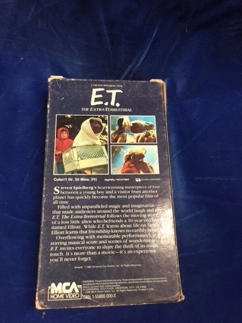 VHS ET The Extra Terrestrial Original 1982 Version Video Tape- take a look -114A - Image 3 of 3