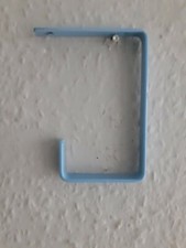 4x STRONG STURDY 6"x13mmx3mm GARAGE OR SHED HANGING STORAGE BRACKETS -SKY BLUE.