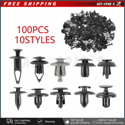 100pcs Bumper Fender Screw Rivet Fastener Clip For McLaren Mercedes-Benz Mercury