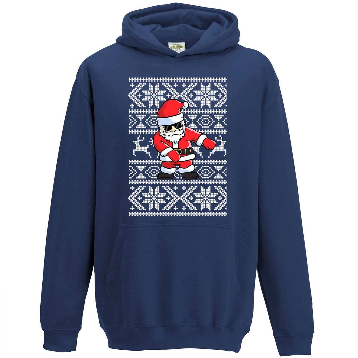 Kids Flossing Christmas Hoodie Hoody Boys Santa Claus Floss Funny Dance Top  L383