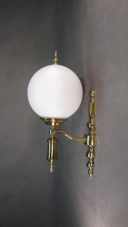 Retro Wandlampe Vintage Wandleuchte 1971 Antik Stil Messing Flurlampe - Bild 2 von 4