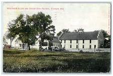 c1910 Wisconsin Butter Cheese Co Factory Building Elkhorn Wisconsin WI Postcard