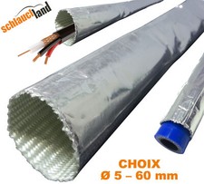 TUYAU GAINE PROTECTION THERMIQUE Alu Cable Durite Chaleur Isolation Incendie Feu