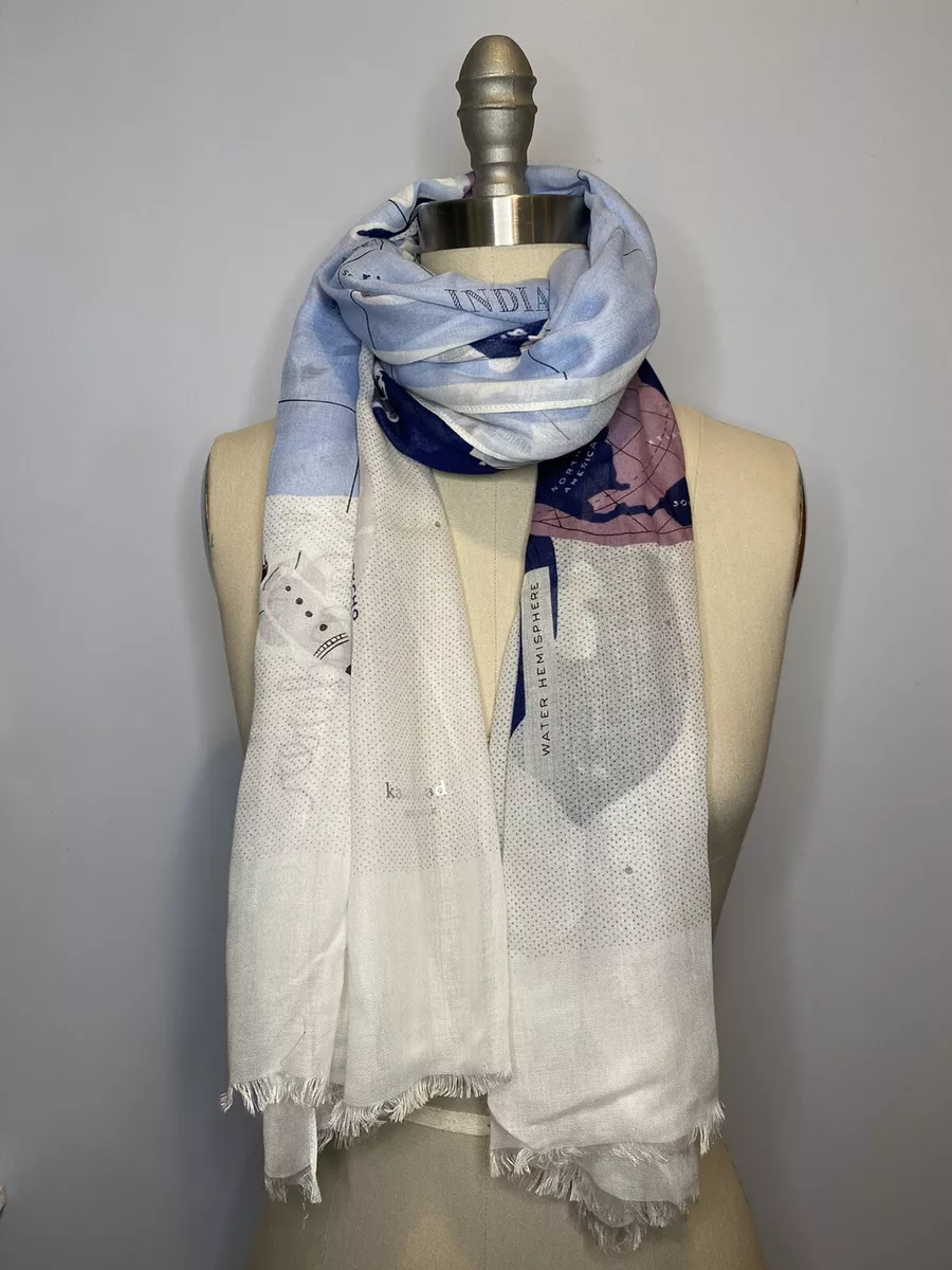 world map scarf