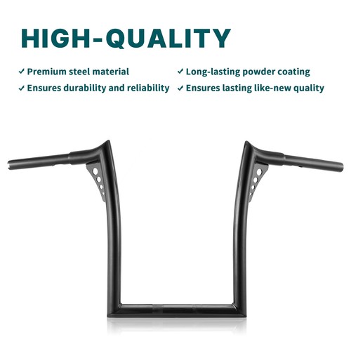Road King Special 12" Rise Ape Hanger Handlebars for Harley 2017-Later FLHRXS - Picture 5 of 13