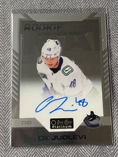 2020-21 O-Pee-Chee Platinum Rookie Auto Olli Juolevi #R-OJ Rookie Auto