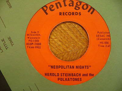 PENTAGON 45 RECORD/HEROLD STEINBACH/PRETTY DANCING GIRL/NEOPOLITAN NIGHTS/EX